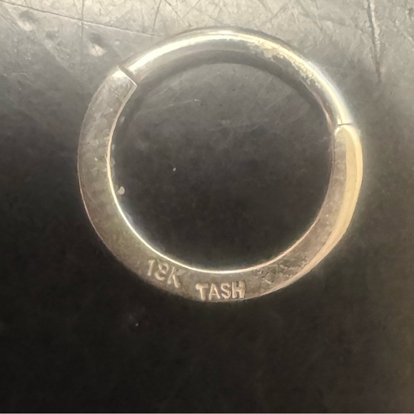 FINAL PRICE DROP! Maria tash 18k white gold 9.5mm diamond clicker. PRICE FIRM! - Picture 2 of 3